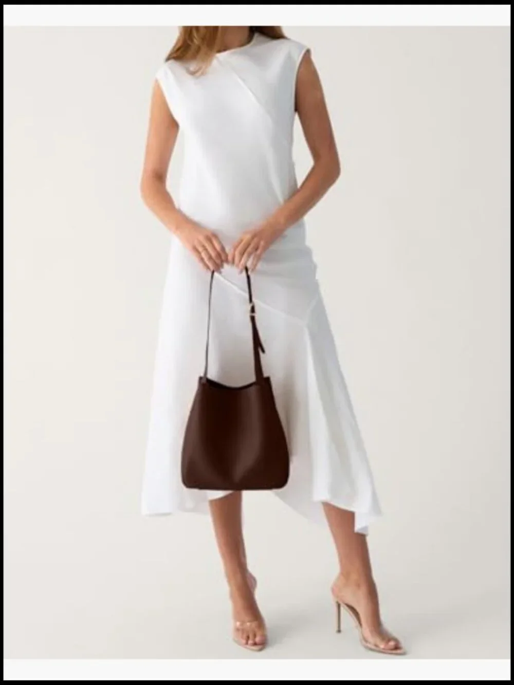 Slouchy Hobo Bag - Soft Vegan Leather Shoulder Tote Purse - Medium Bucket Bag
